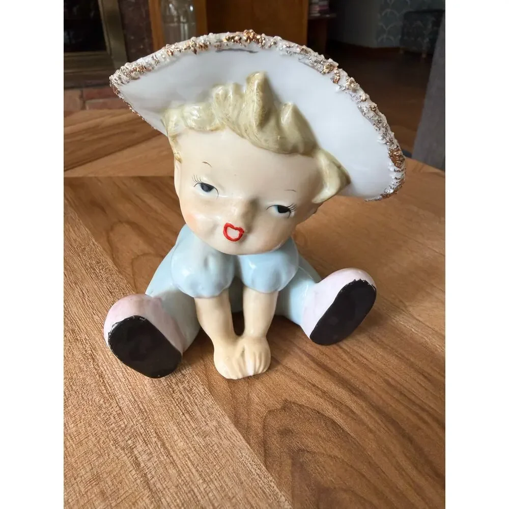 1950's Little Girl Head Vase Japan